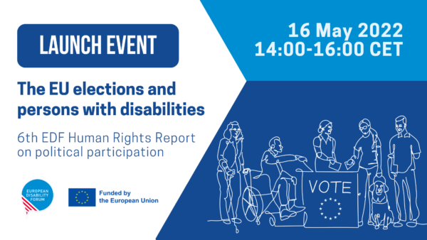 Web banner - EDF launch event 6th Human Right Report Political Participation