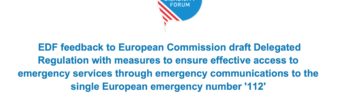 Banner of the consultation of 112 emergency line number