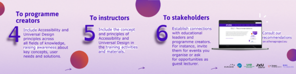 Athena Accessibility tips infographic banner
