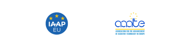 Athena project Associated partners logos: IAAP EU - International Association of Accessibility Professional. And AAATE - Association for the Advancement of Assistive Technology in Europe