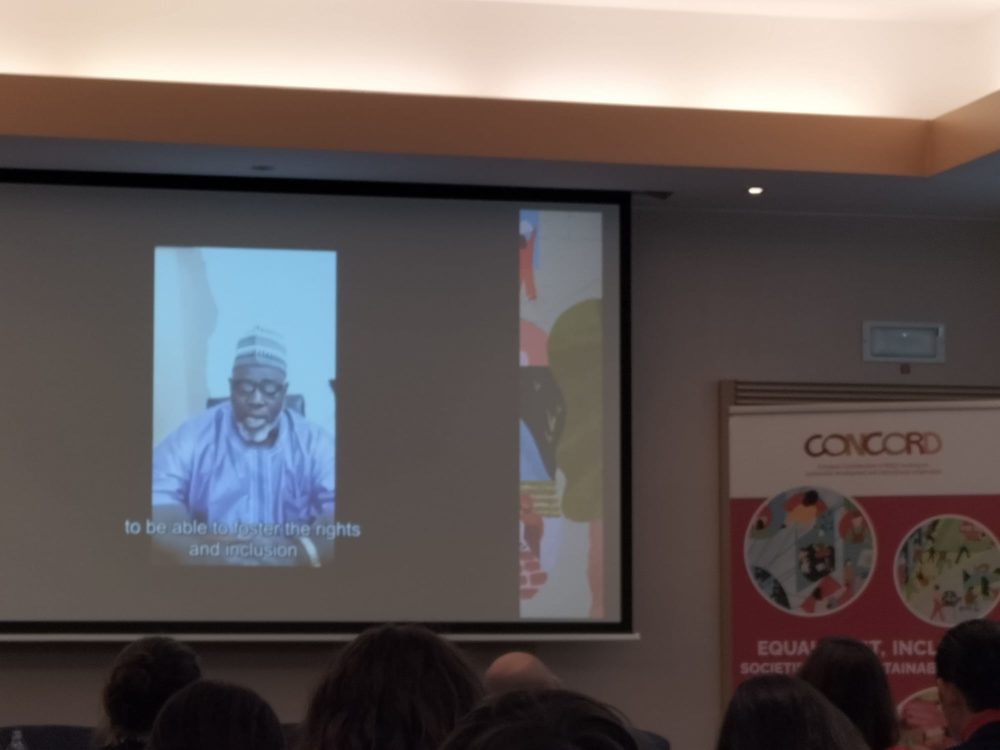 Idriss Maiga, President of the African Disability Forum (ADF) in Zoom conference