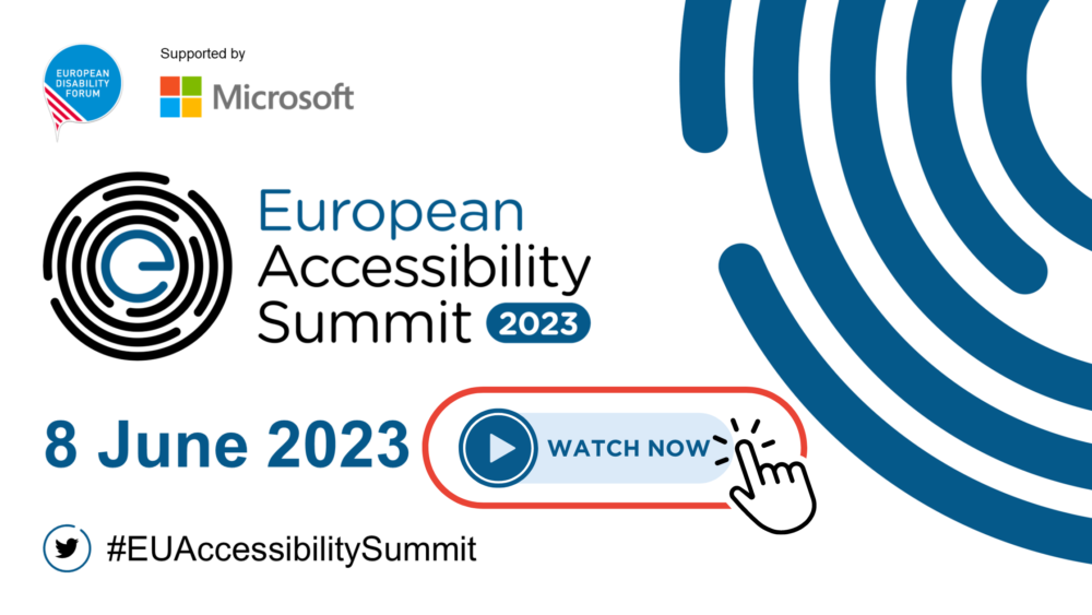 European Accessibility Summit 2023: watch now!