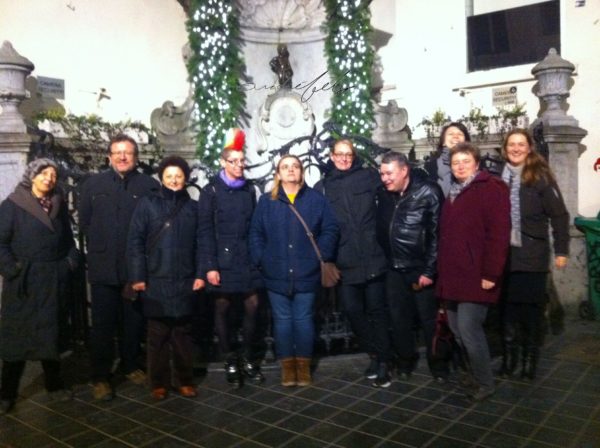 Jolijn with advocates posing in Brussels