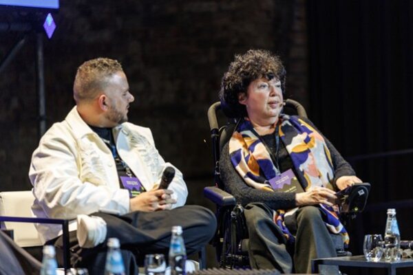 Gunta speaking at future of AI event